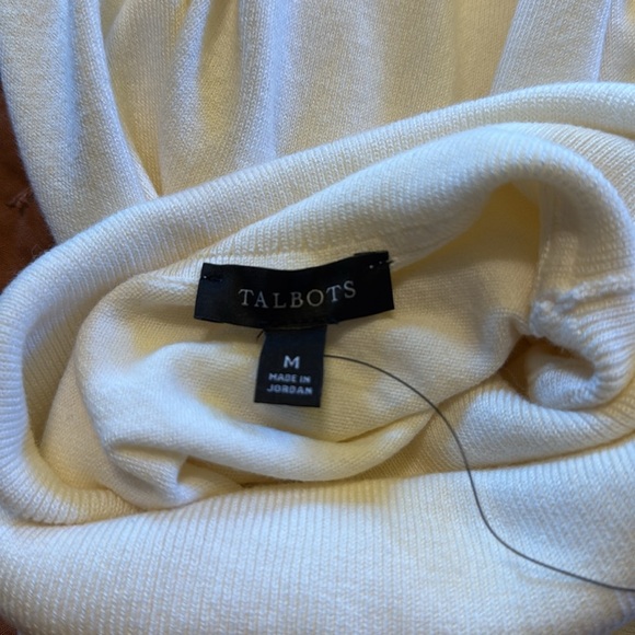 NWT Talbots turtleneck in ivory - Picture 6 of 10